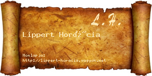 Lippert Horácia névjegykártya